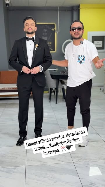Kuaförüm Serkan özel gün hazırlığı